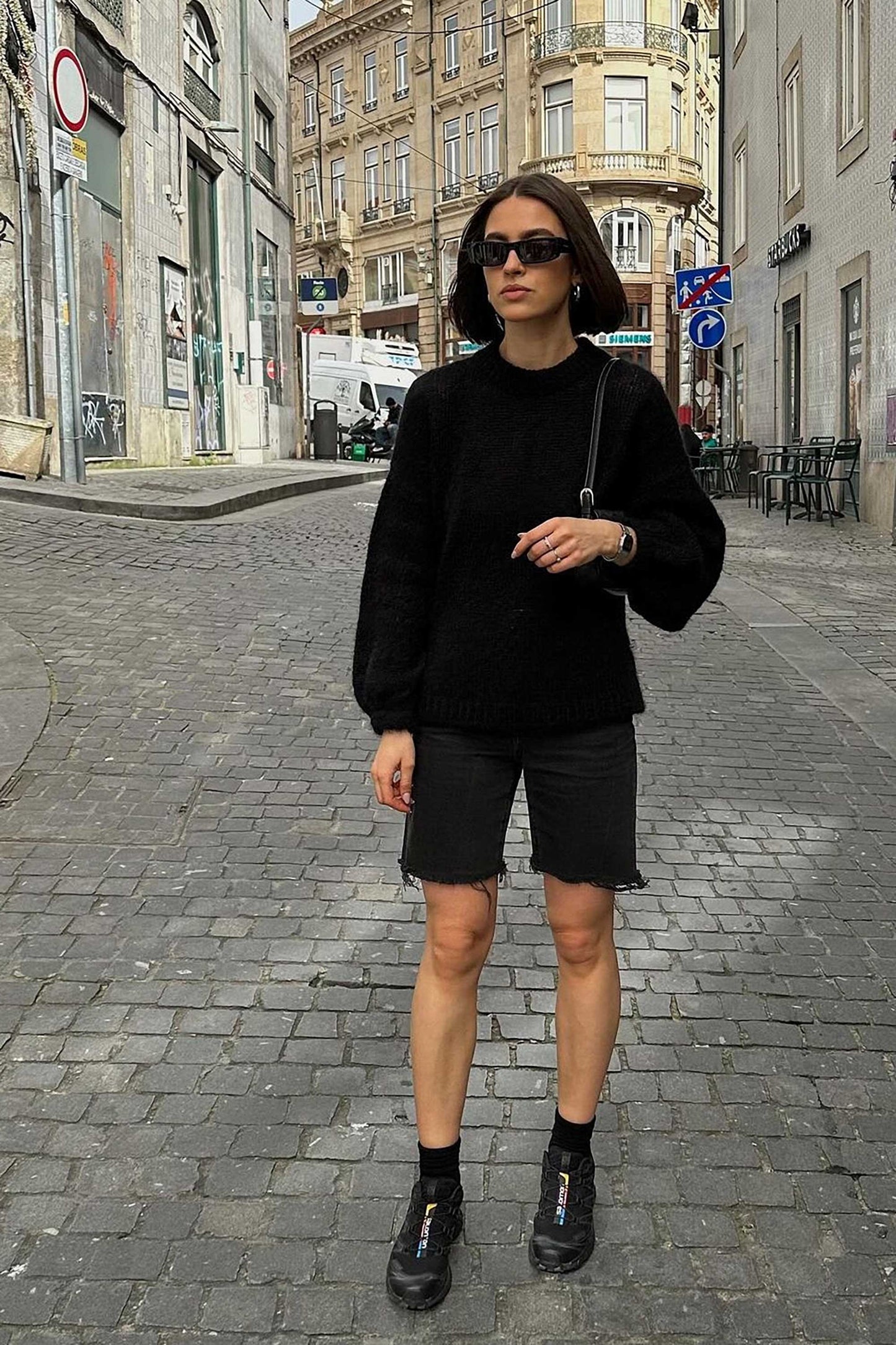 Melody Mohairpullover Schwarz