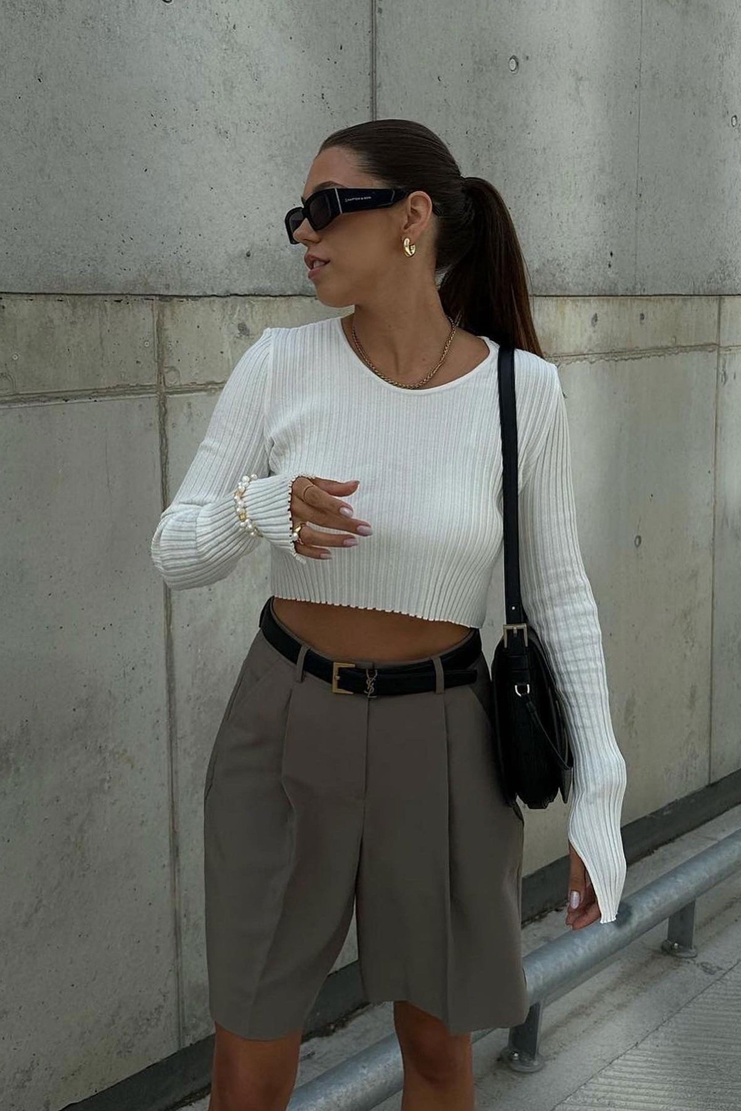 Brera Crop Top Weiß