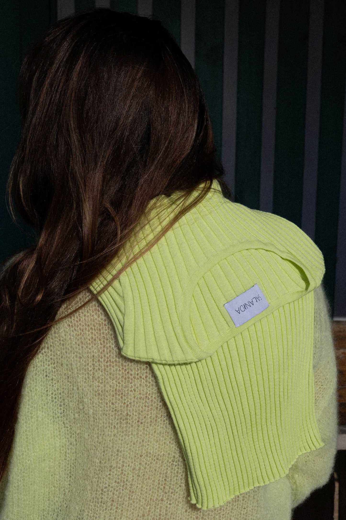 Brera 100 % Merino Langarm-Top in Zitronengelb