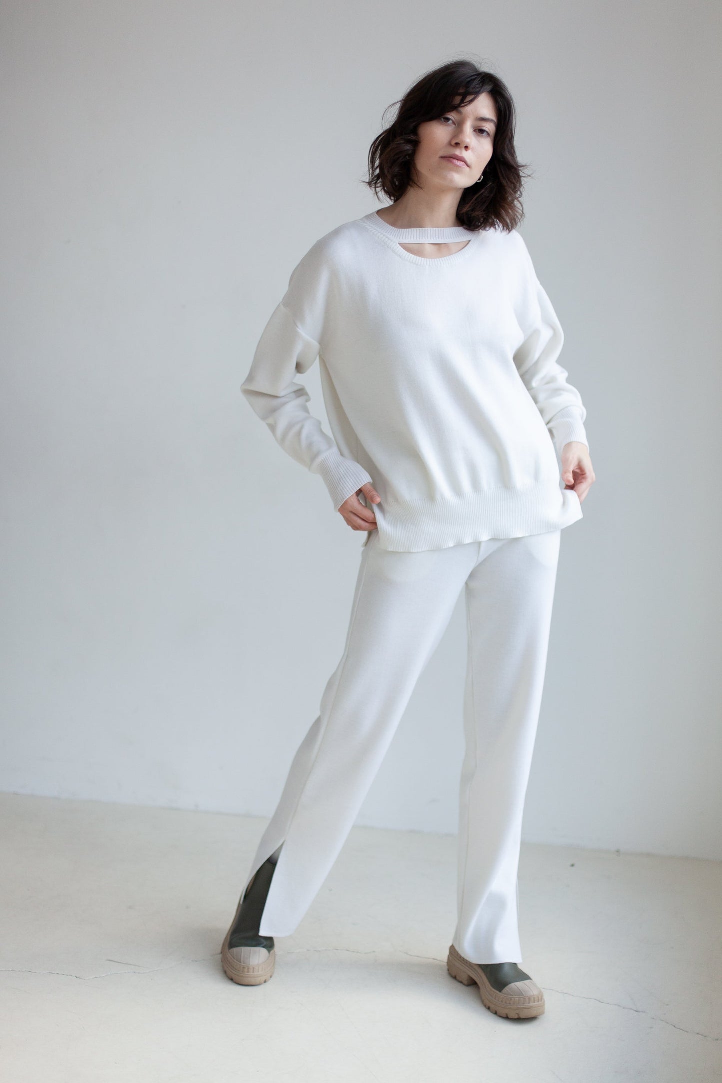 Ora 100% Merino Pants White