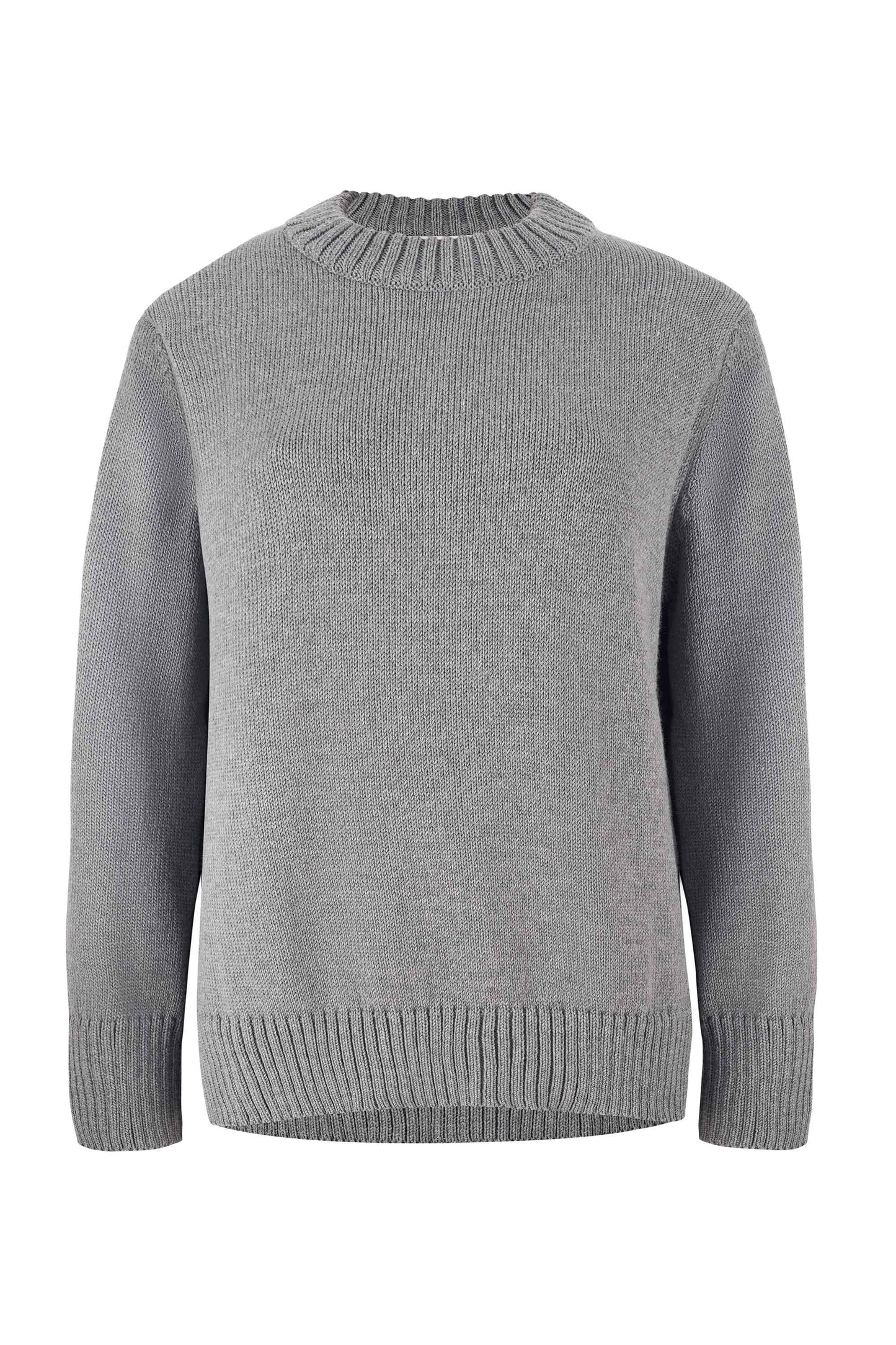 Marina 100% Merino Pullover Grau