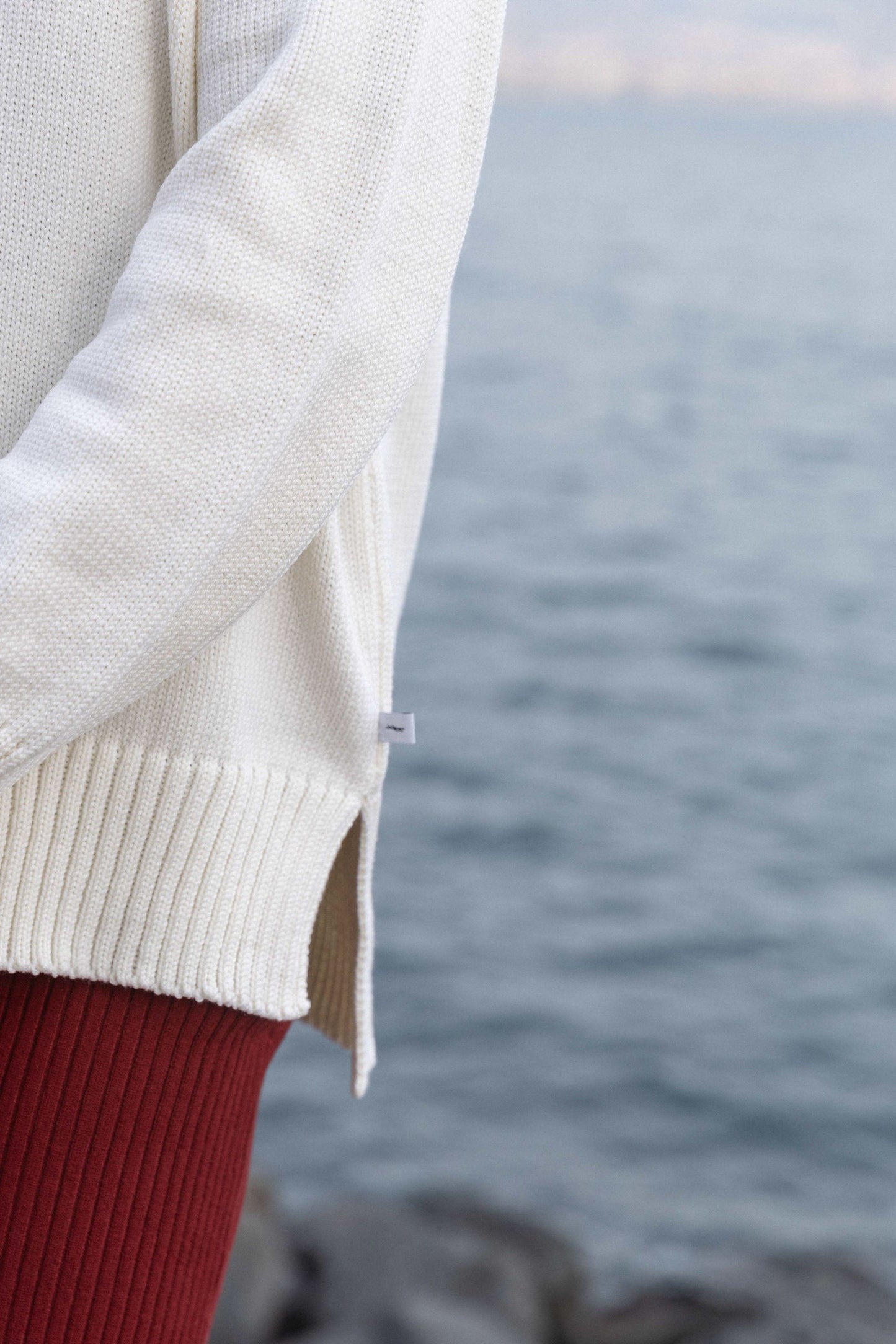 Marina 100% Merino Pullover Weiß