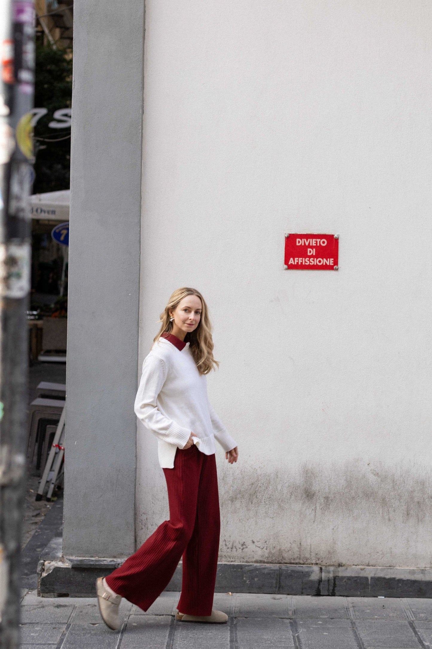 Marina 100% Merino Pullover Weiß