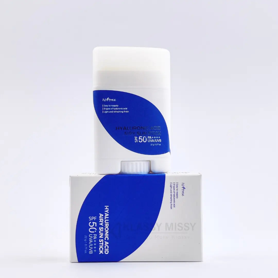 Isntree Hyaluronic Acid Airy Sun Stick SPF 50+ PA ++++ - Sztyft z ochroną przeciwsłoneczną | 22 g