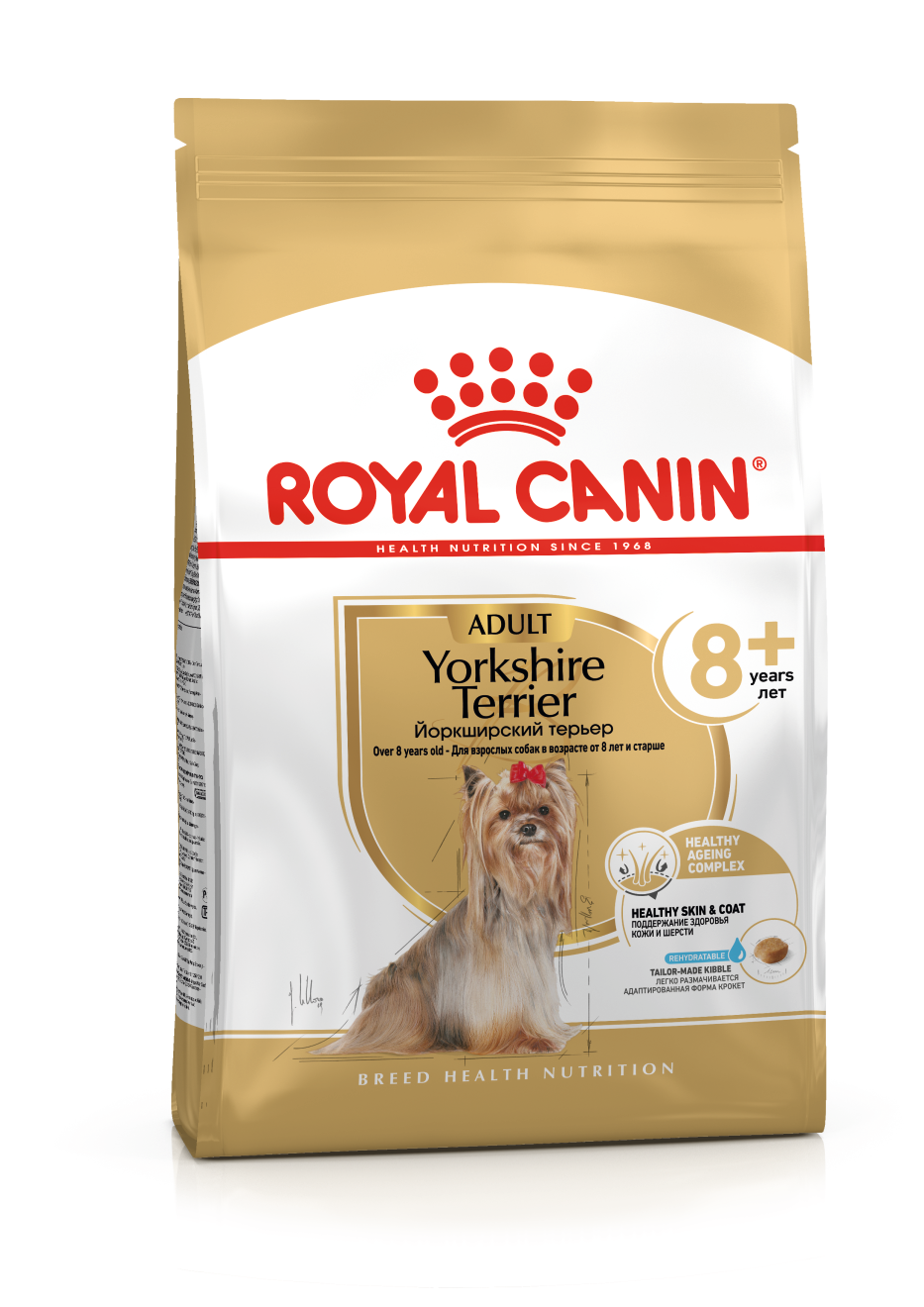 Royal Canin Yorkshire Terrier Adult 8+ - Specialus sausas maistas vyresnio amžiaus šunims 1,5 kg