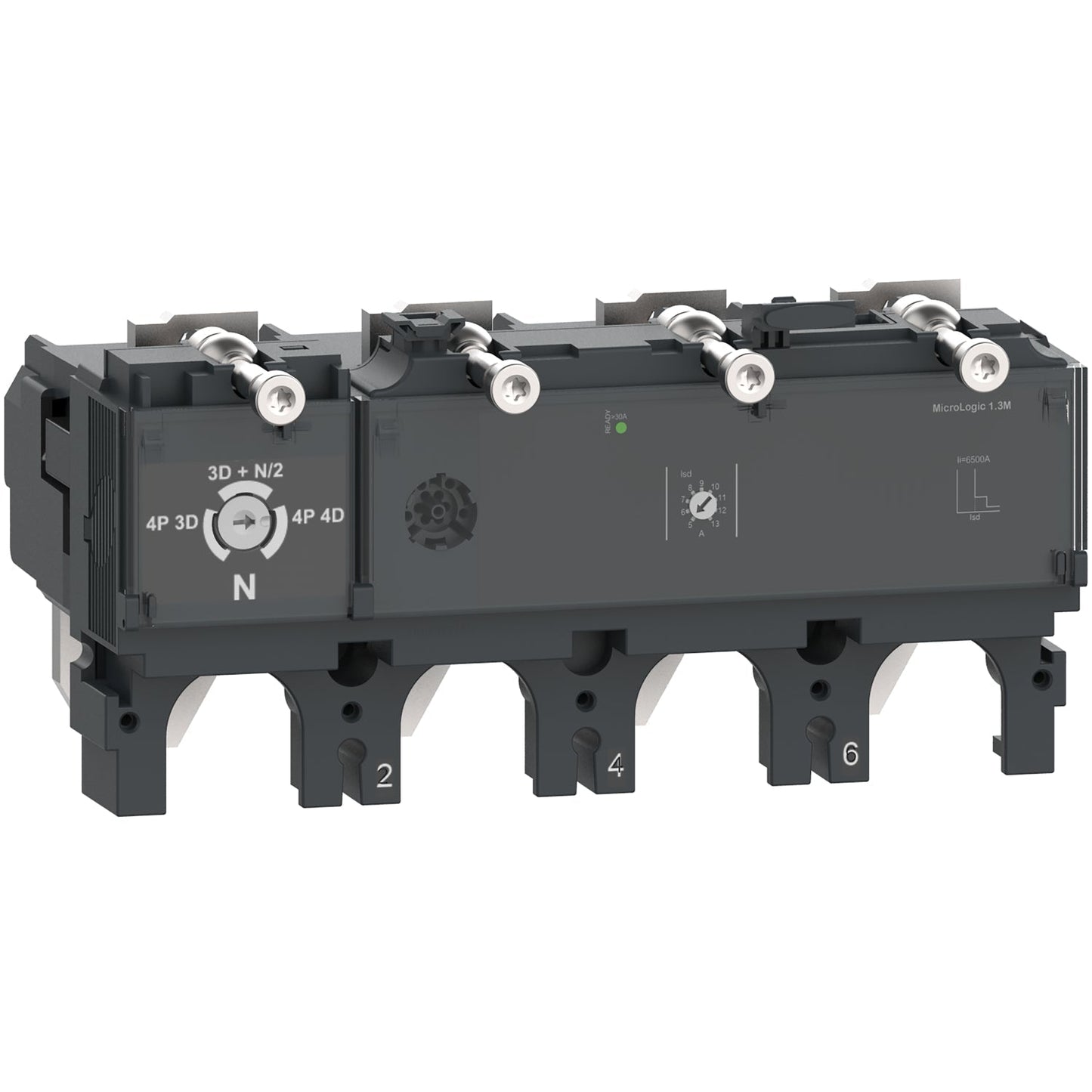 C4042D400 Auslöser MicroLogic 2.3, ComPacT NSX400/630, 4-polig, elektronischer Basisschutz, 400 A Nennleistung