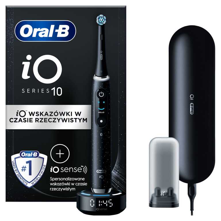 Oral-B iO Series 10 Elektrinis Dantų Šepetėlis - Juodas Ultimate Premium