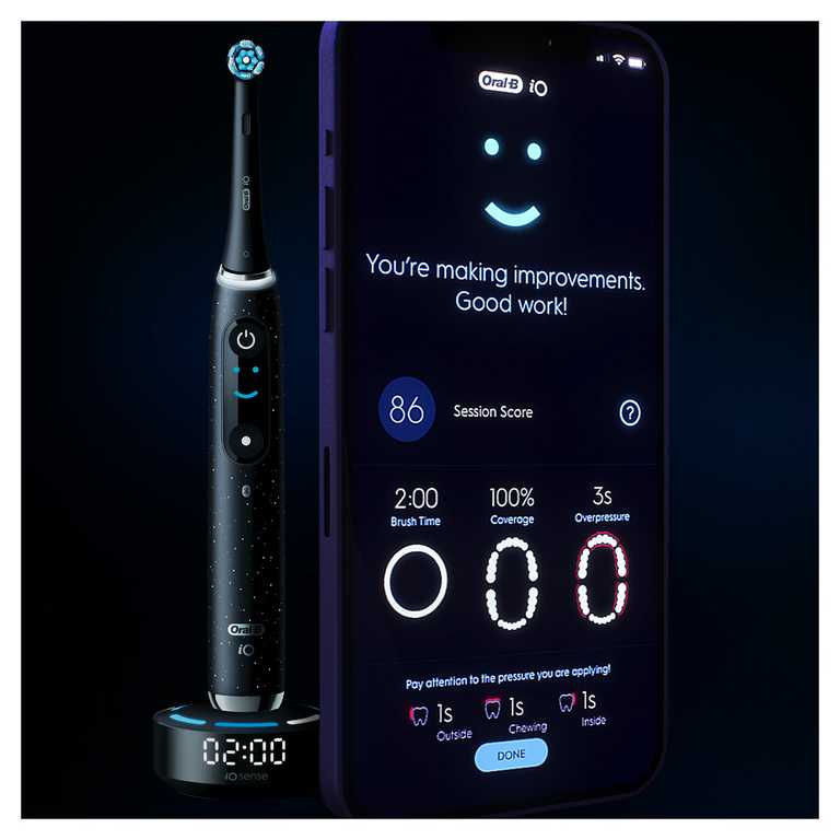 Oral-B iO Series 10 Elektrinis Dantų Šepetėlis - Juodas Ultimate Premium
