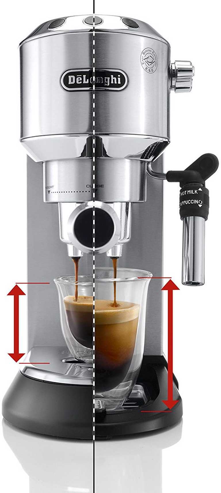 DeLonghi EC685M Pusiau Automatinis Kavos Aparatas - ESE Tabletės, Pieno Putos, 1.1L
