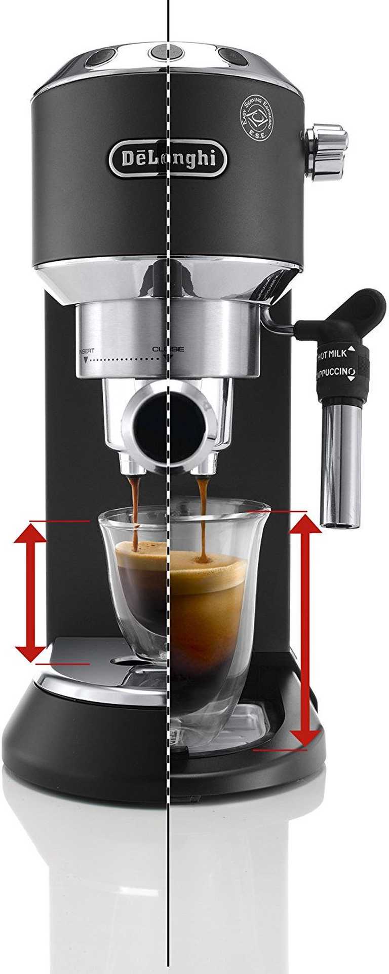 DeLonghi EC685M Pusiau Automatinis Kavos Aparatas - ESE Tabletės, Pieno Putos, 1.1L