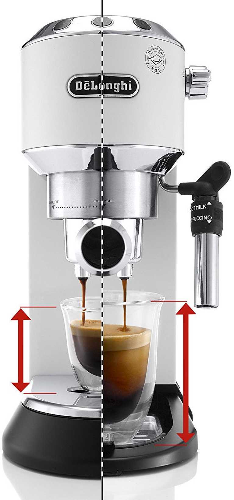 DeLonghi EC685M Pusiau Automatinis Kavos Aparatas - ESE Tabletės, Pieno Putos, 1.1L