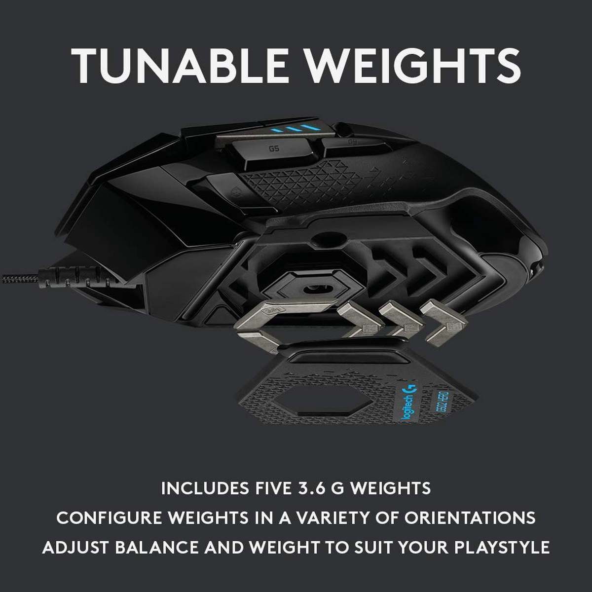 Logitech G502 Hero Žaidimų Pelė – Legendinė Tikslumo Galia 🔹 Tobula kontrolė kiekvienam žaidėjui