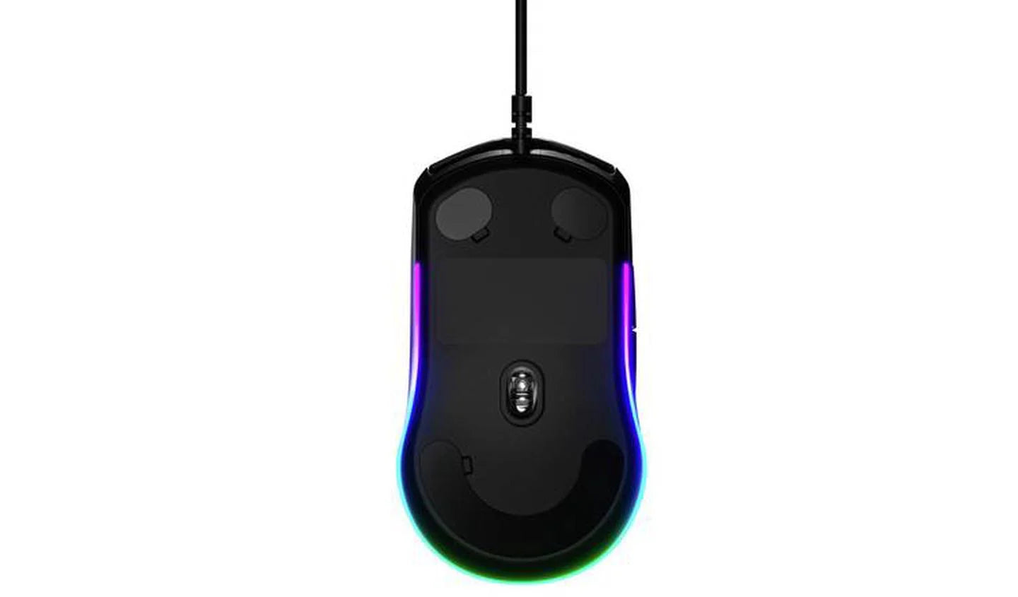 SteelSeries Rival 3 – laidinė žaidimų pelė, 8500 DPI, 3 zonų RGB apšvietimas, juoda