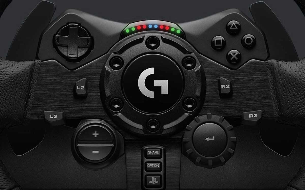 Logitech G923 sacīkšu spēļu stūre PS4/PC — TrueForce tehnoloģija