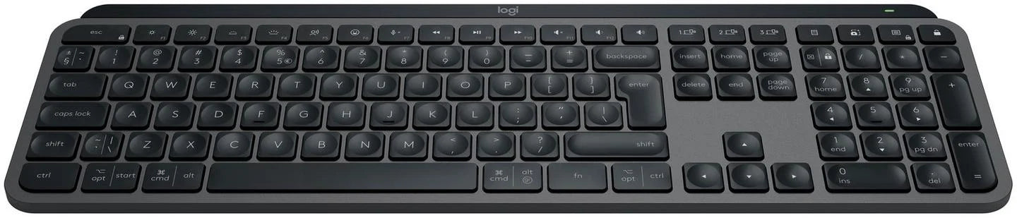 Klaviatūra Logitech MX Keys S, Anglų (INT), grafito, belaidė