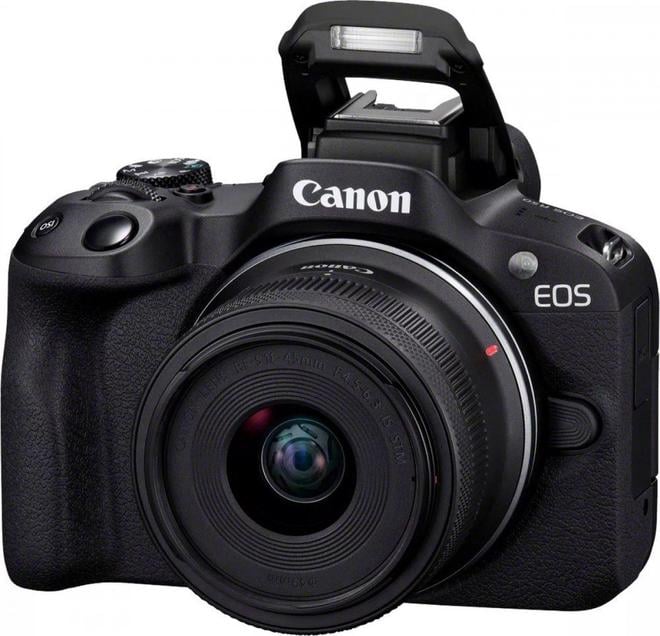 Canon EOS R50 sistēmas kamera + RF-S 18-45mm f/4.5-6.3 IS STM