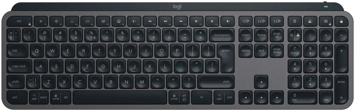 Klaviatūra Logitech MX Keys S, Anglų (INT), grafito, belaidė