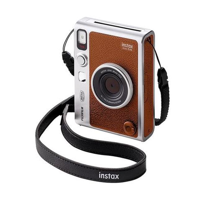 Fujifilm Instax Mini Evo hibrīdkamera - brūns LCD ekrāns 100 efekti