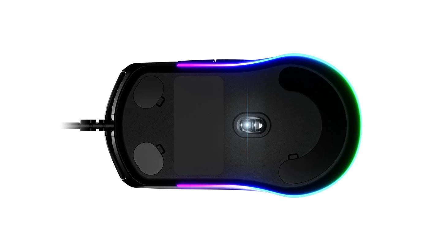 SteelSeries Rival 3 – laidinė žaidimų pelė, 8500 DPI, 3 zonų RGB apšvietimas, juoda