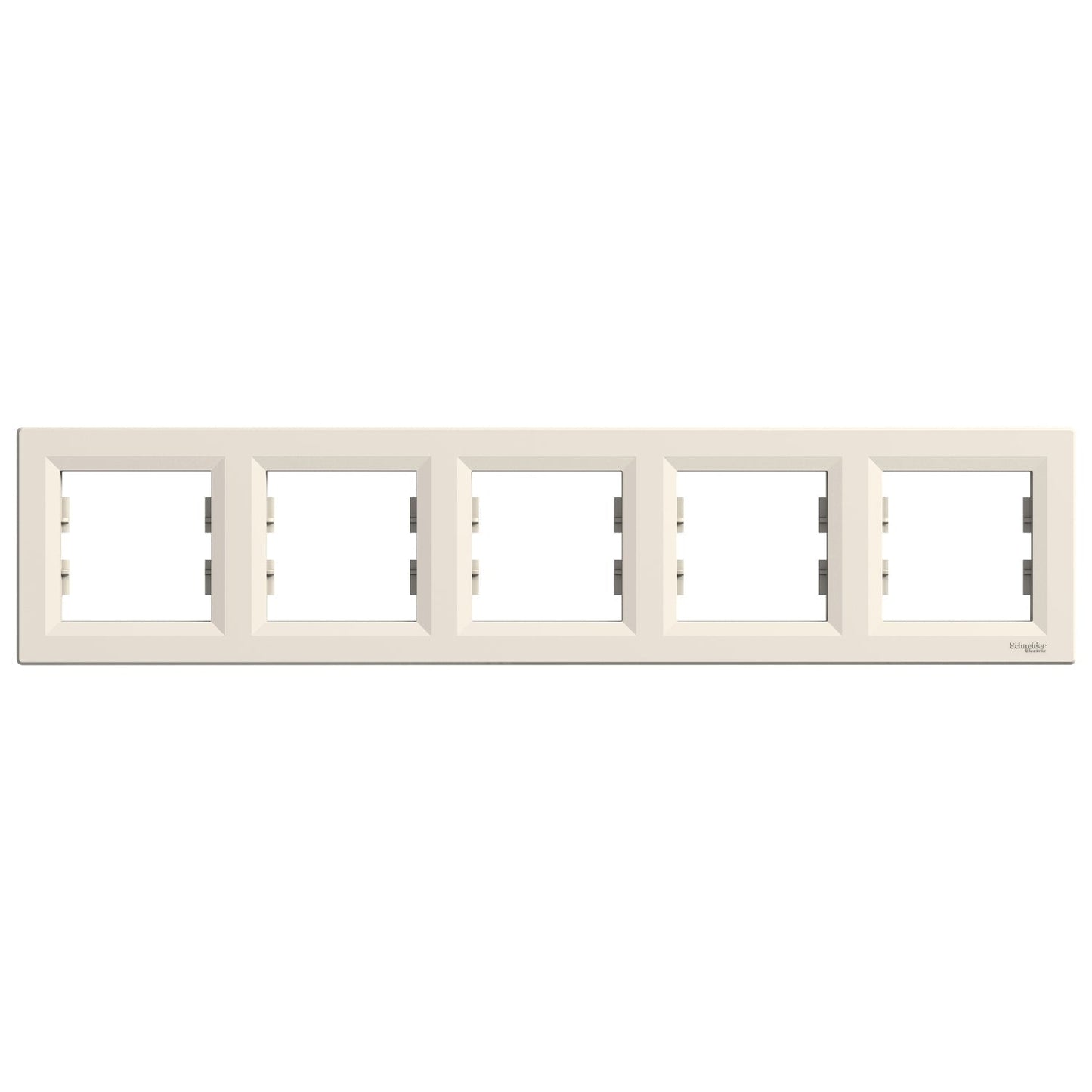 EPH5800523 Asfora - horizontal 5-gang frame - cream
