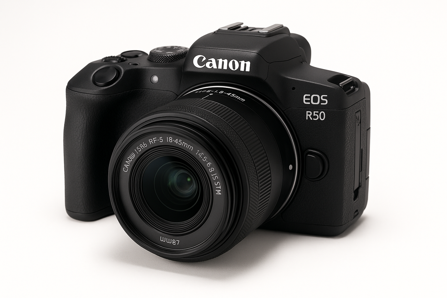 Canon EOS R50 su objektyvu - pagrindinis vaizdas