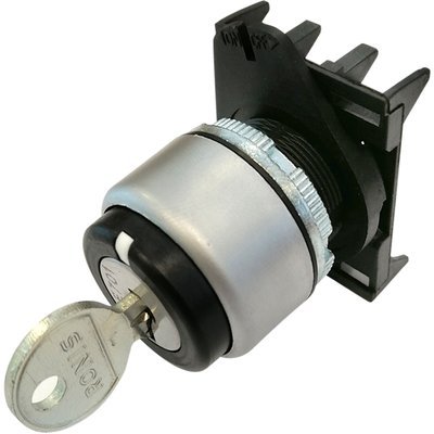 PSCR8D0NCL Giovenzana Selector switch cromo line key 0-right key removable in 0-right