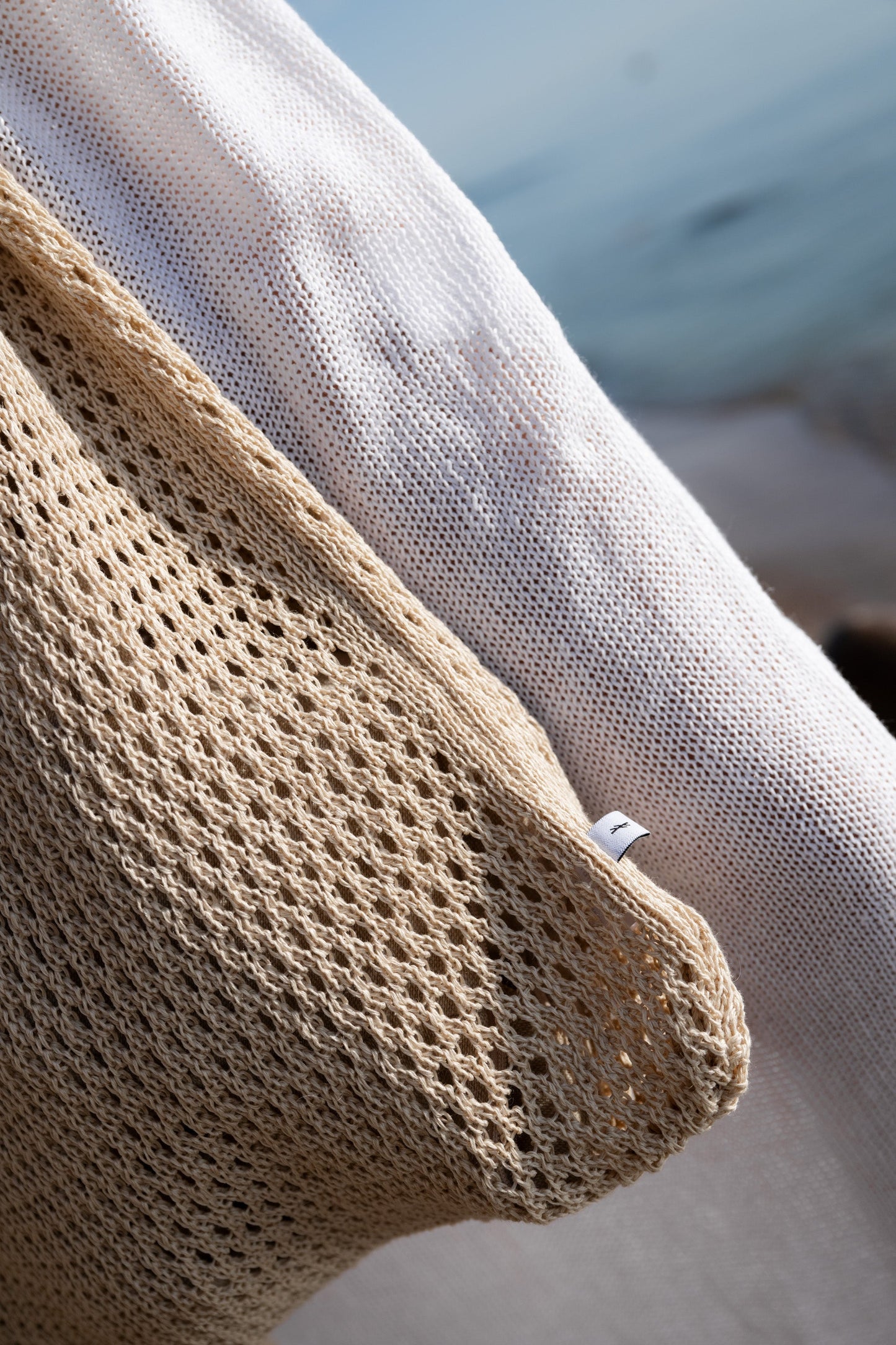 Mare 100% Leinen Sommertasche Sand
