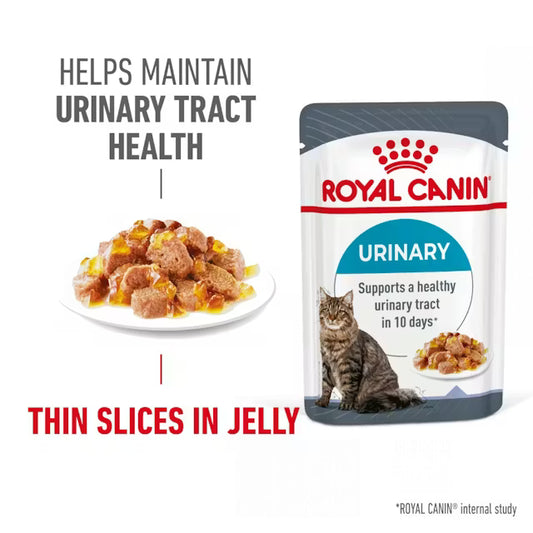 ROYAL CANIN Urinary Care Thin Slices In Jelly - Wet Cat Food 12x85g