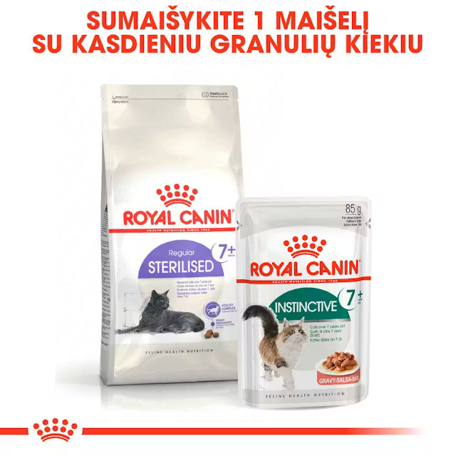 Royal Canin Feline Health Nutrition Sterilised 7+ 3,5kg - Sausas maistas vyresnėms sterilizuotoms katėms