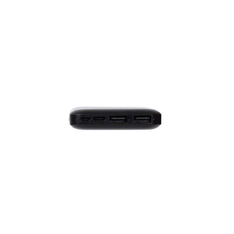 🔋 Standardowy powerbank 10000 mAh 10 W, czarny – podstawowa ładowarka | 4 porty | Kompaktowy | Przystępny cenowo