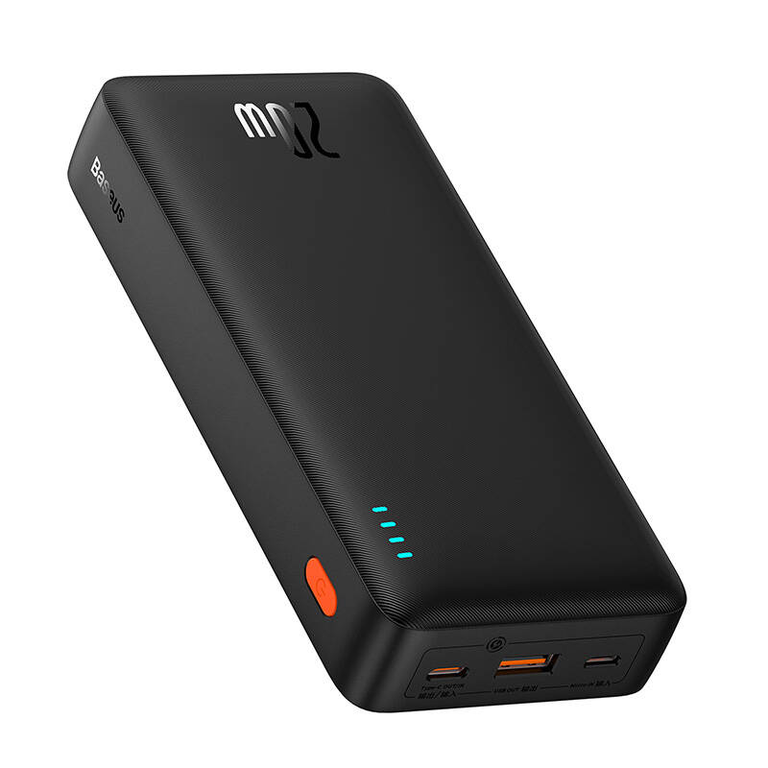 💜 Baseus Airpow Power Bank 20000 mAh 20W violets - stilīgs lādētājs | Divvirzienu ātrā uzlāde | LiPo