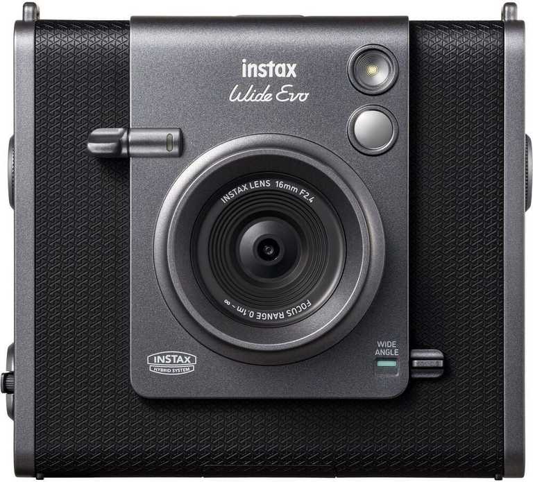 Fujifilm Wide Evo Instant Camera - Black Hybrid Instax Wide