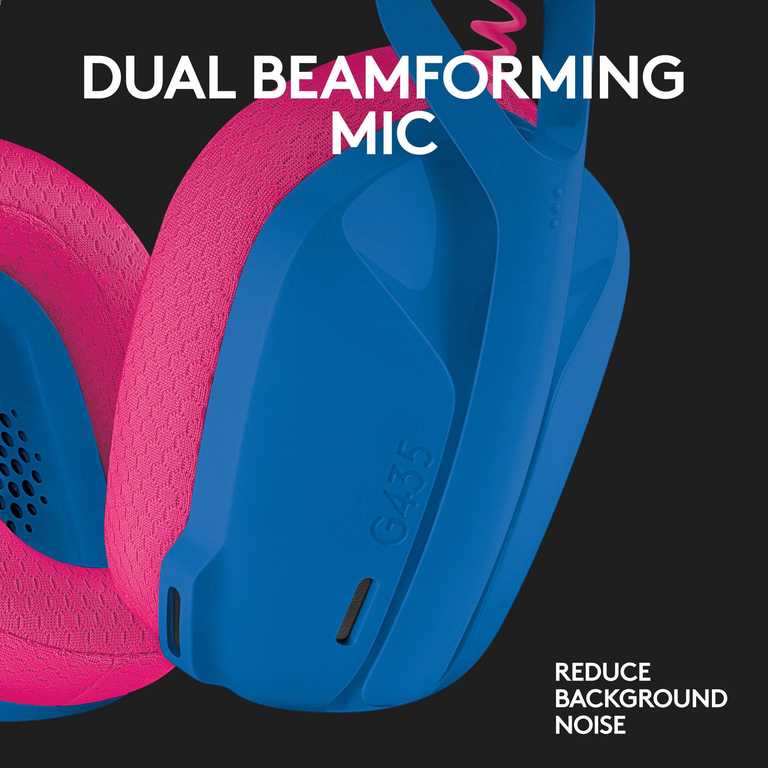 Logitech G435 belaidės žaidimų ausinės – „LIGHTSPEED“