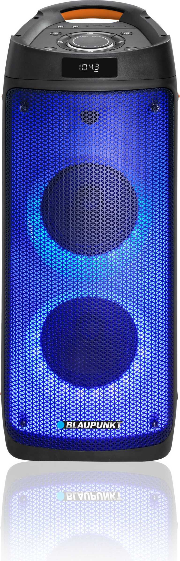Blaupunkt PB06DB | 500 W galia, karaoke su 2 belaidžiais mikrofonais, LED šviesos