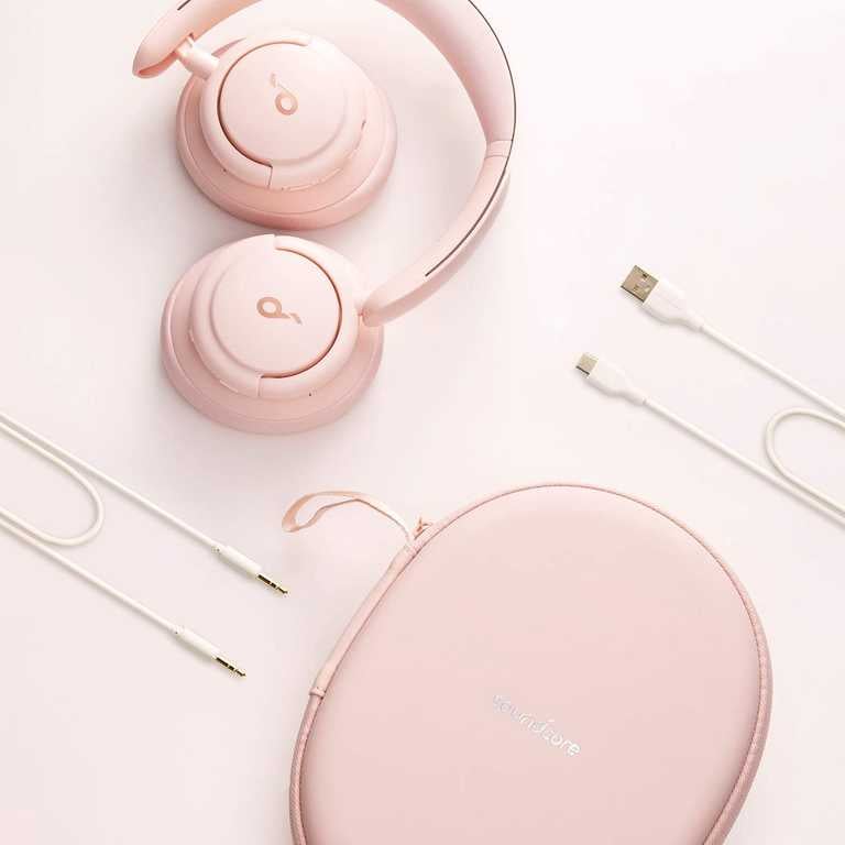 Belaidės ausinės Soundcore Life Q30, rožinė)