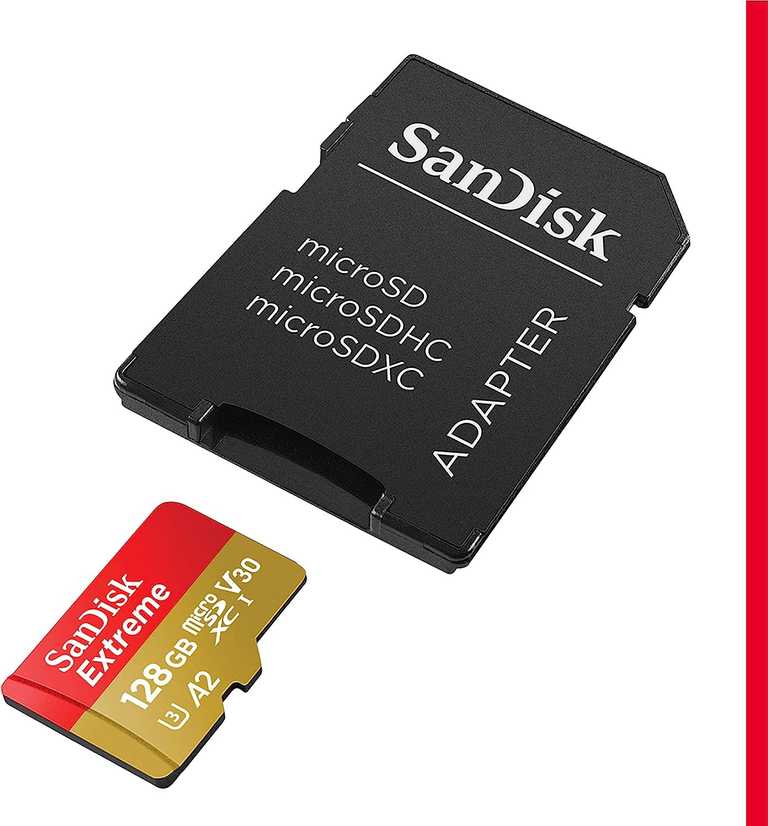💾 SanDisk Extreme MicroSD 128 GB – odczyt 190 MB/s | zapis 90 MB/s | QuickFlow | 4K UHD | Klasa A2