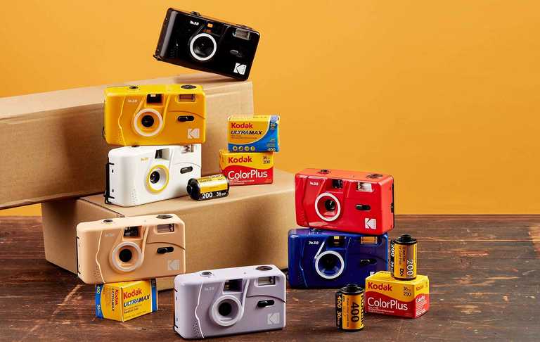 Kodak M38 filmu kamera — 35 mm filmu kamera 5 krāsās