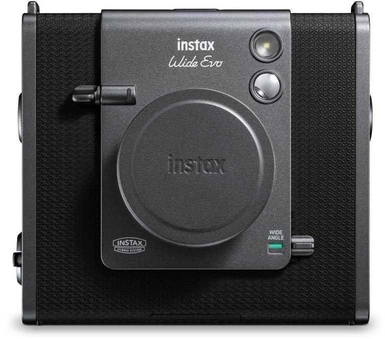 Fujifilm Wide Evo Instant Camera - Black Hybrid Instax Wide