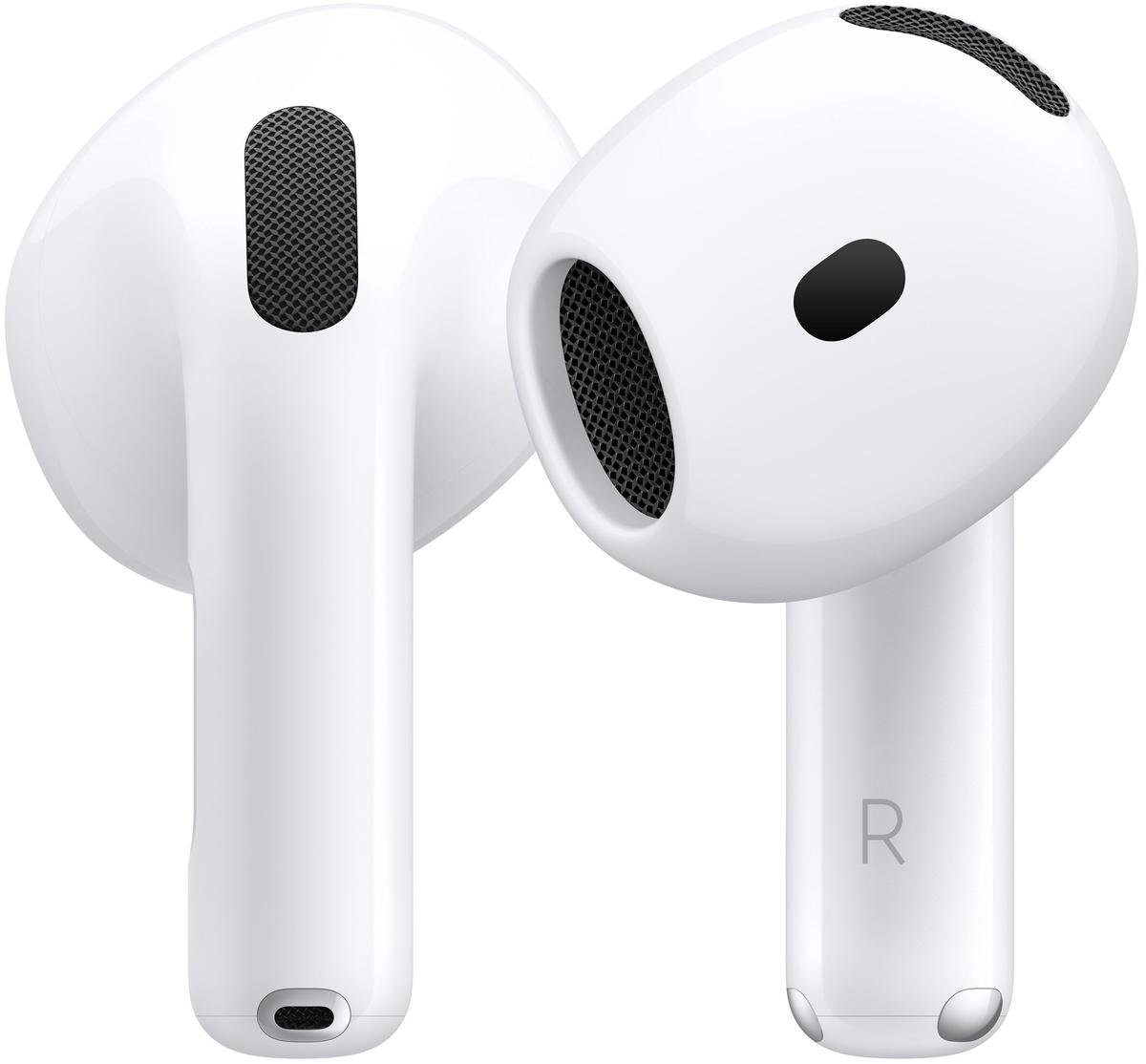 Apple AirPods 4 su aktyviu triukšmo slopinimu, USB-C