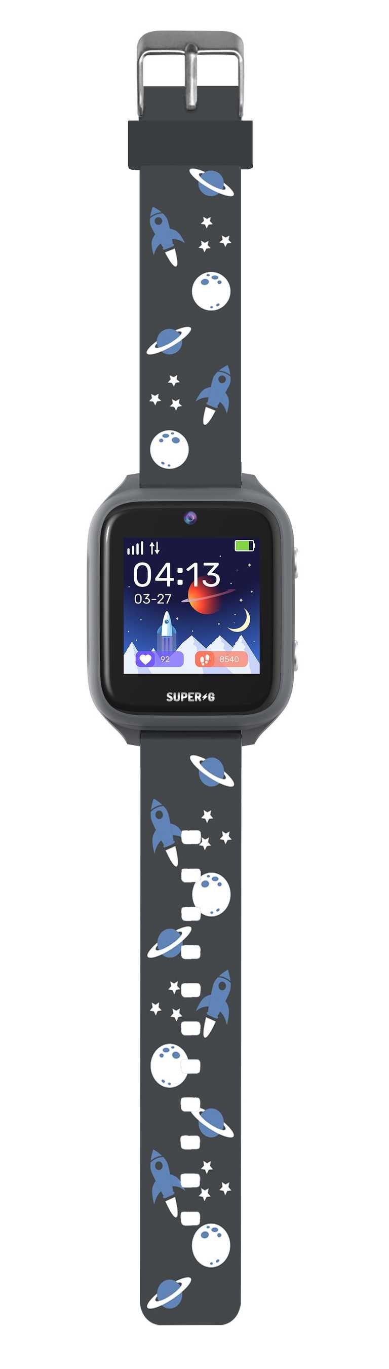 🔥 Išmanusis Laikrodis Vaikams Gudrutis Super-G Active Pro | SOS Funkcija | Vaizdo Pokalbiai | Širdies Ritmo Matuoklis
