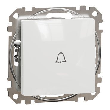 SDD111131 Schneider Electric Sedna Design 1-way push-button with bell symbol 10A without frame, white