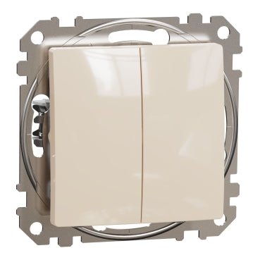 SDD112108 Schneider Electric Sedna Design double 2 way switch 10A, beige