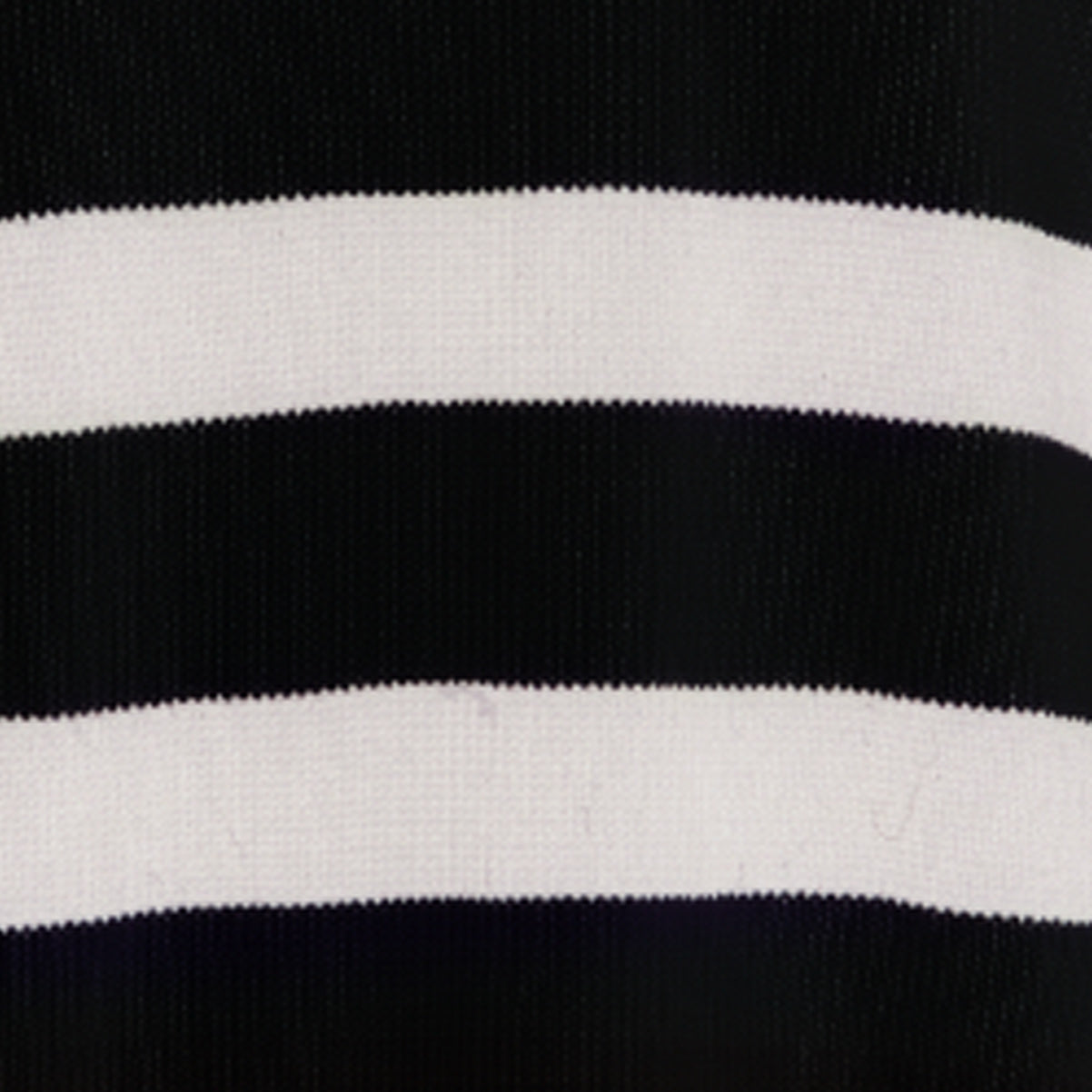 Marina Gestreifter Pullover aus 100 % Merinowolle in Schwarz