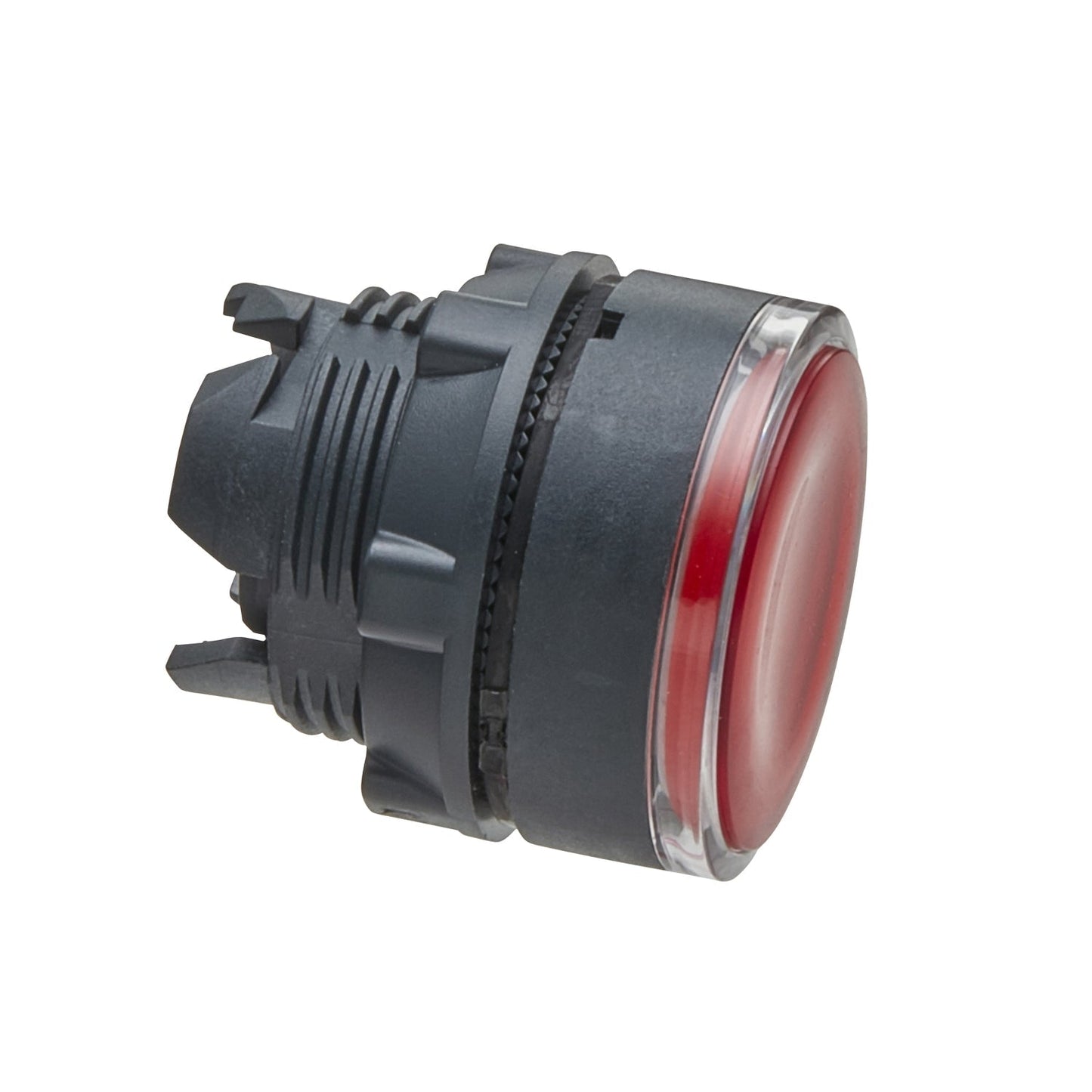 ZB5AW343 Kopf für beleuchtete Drucktaste, Harmony XB5, Kunststoff, rot bündig, 22 mm, Universal-LED, Federrückstellung, einfache Linse