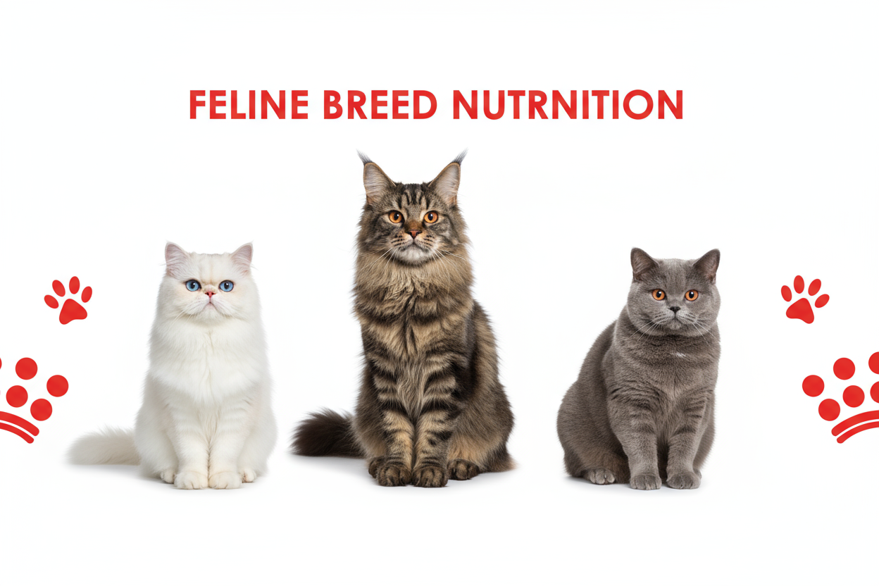 FELINE BREED NUTRITION - Sveika mityba pagal kačių veislės poreikius (sausi pašarai)