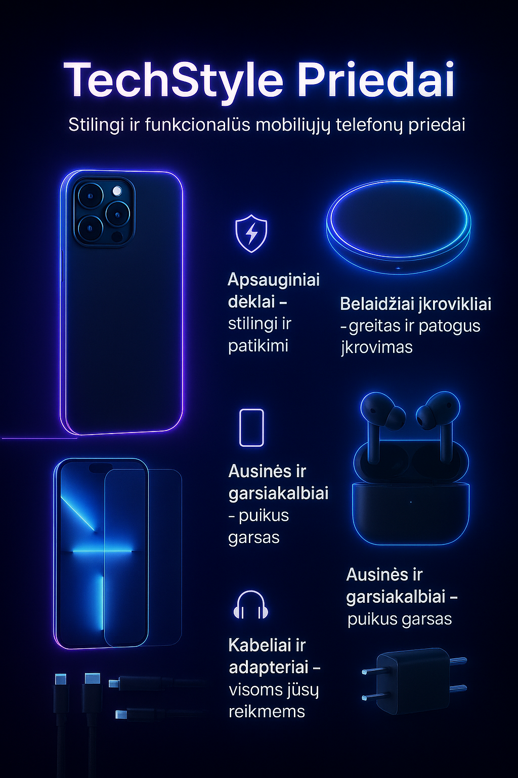 TechStyle Priedai