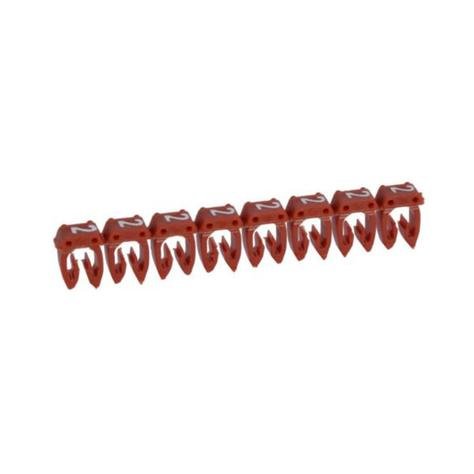 038212 Legrand Marker "2" für Verdrahtung 0,5-1,5mm², rot - Satz von 30