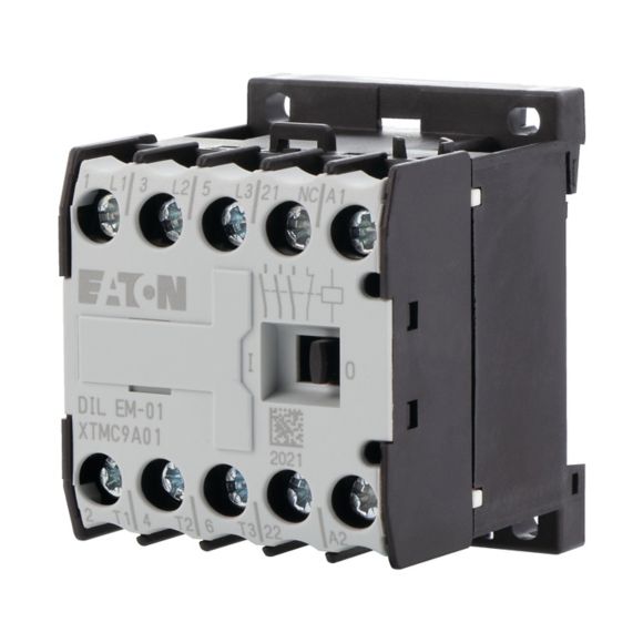051795 Eaton DILEM-01 Mini contactor 3P 9A 4kW 230VAC 1NC