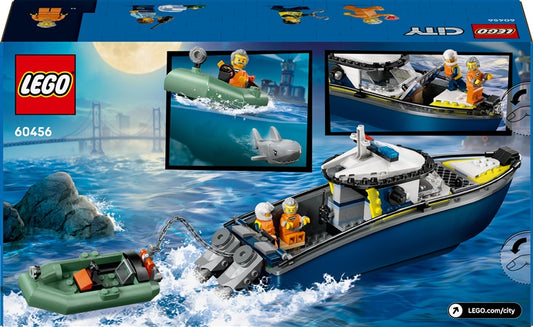 Konstruktor LEGO® City Pościg policyjną łodzią 60456, 264 elementy