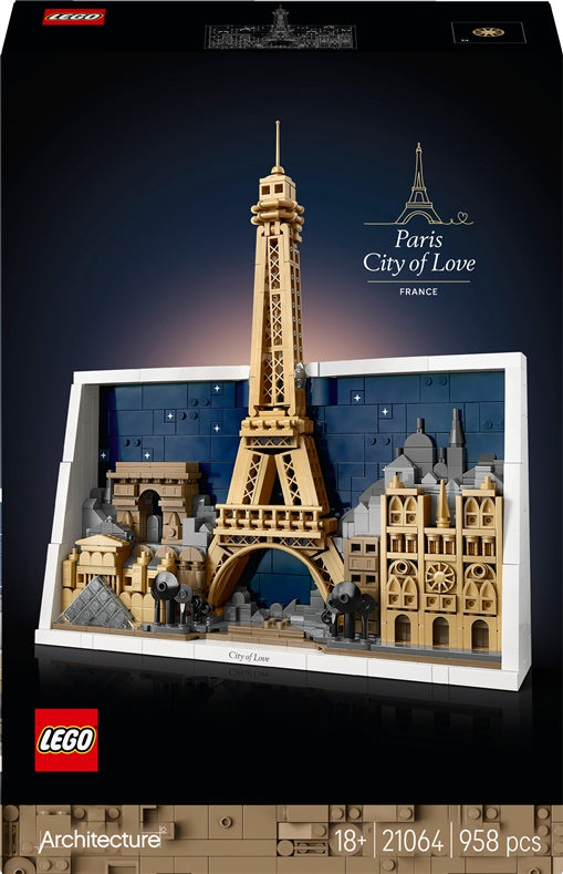 Konstruktor LEGO® Architecture Paryż 21064, 958 elementów.
